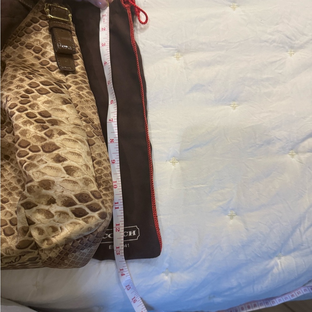 Coach Madison Maggie Python Hobo Shoulder Bag - Picture 6 of 7